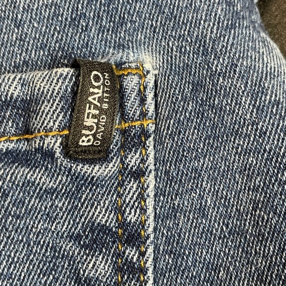 Buffalo David Bitton Womens 27 Blue Faded Dark Wash Denim Straight Leg Jeans - Picture 4 of 15